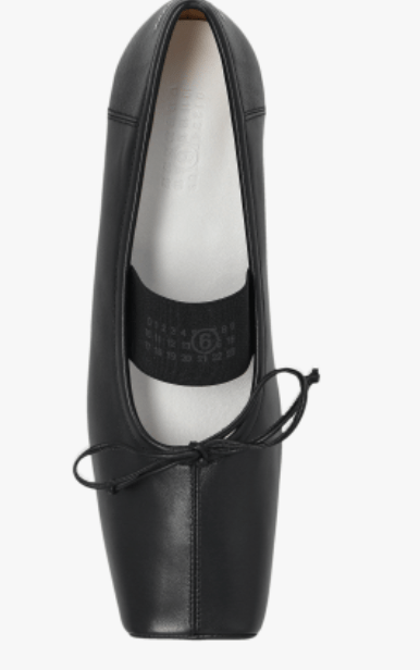 MM6 Maison Margiela Black Flat Shoes