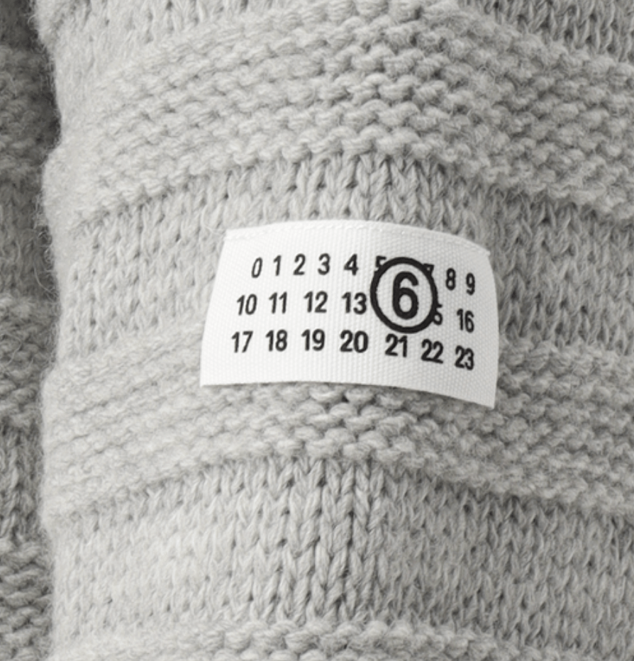 MM6 Numeric Logo Cardigan