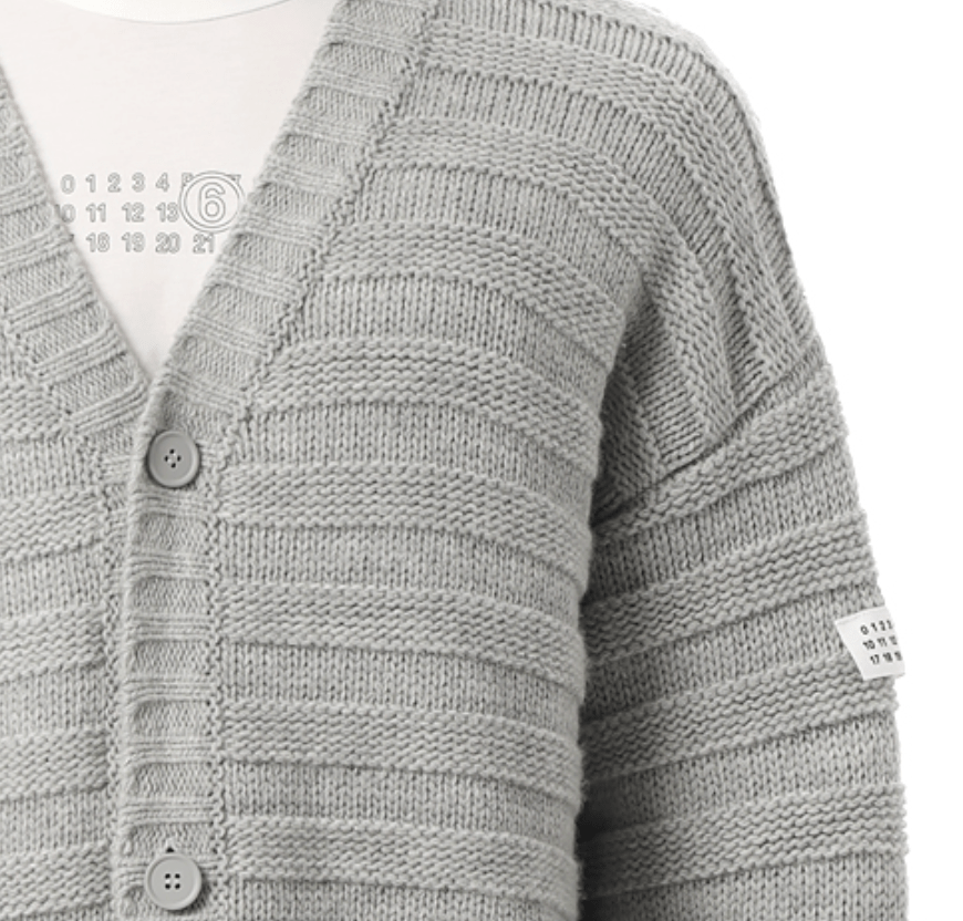 MM6 Numeric Logo Cardigan