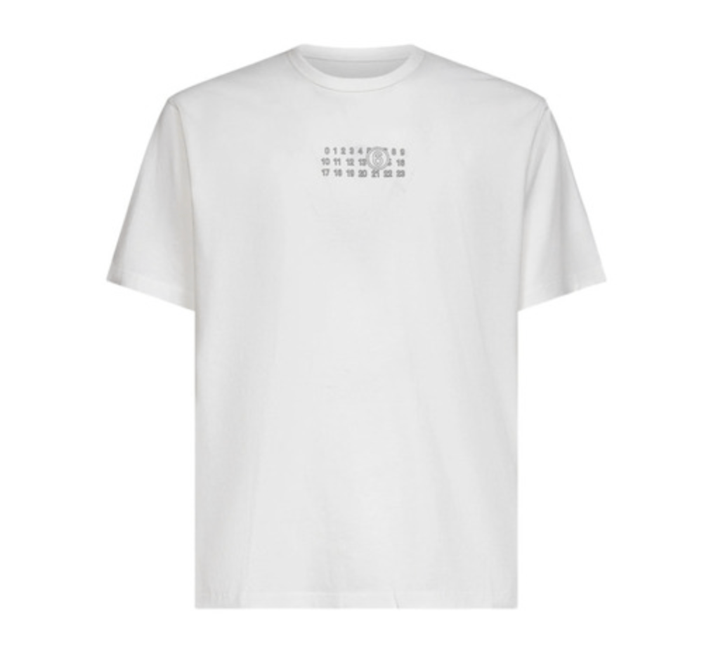 MM6 NUMERIC T-SHIRT WHITE