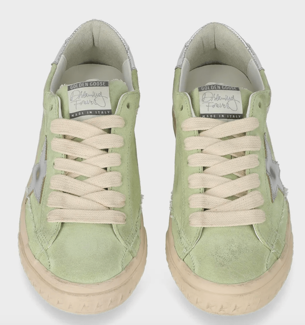 GOLDEN GOOSE Superstar Suede Sneakers - Green