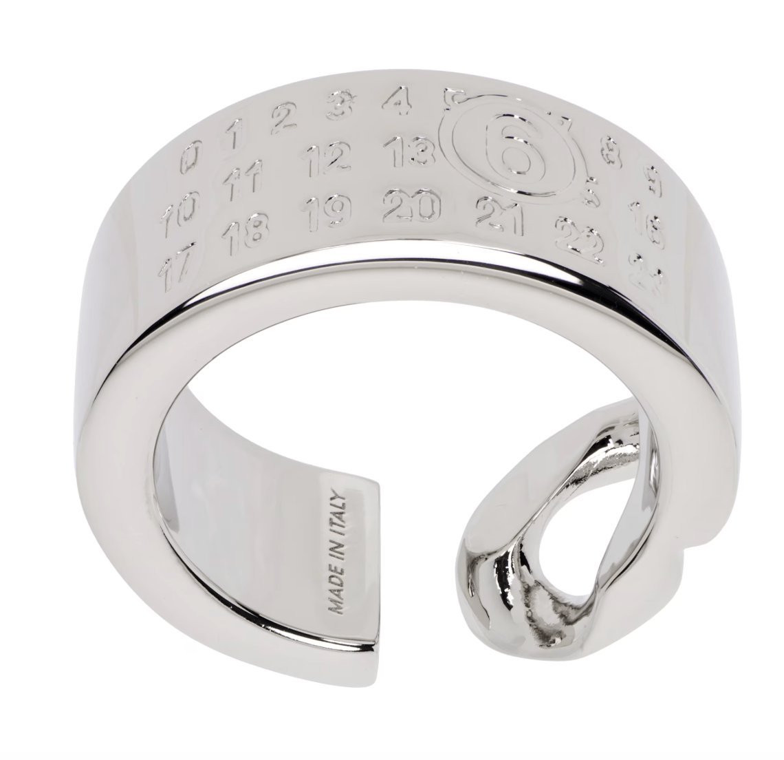 MM6 Maison Margiela Minimal Numeric Cuff Ring