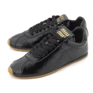 (W) Miu Miu Plume Sneakers Black