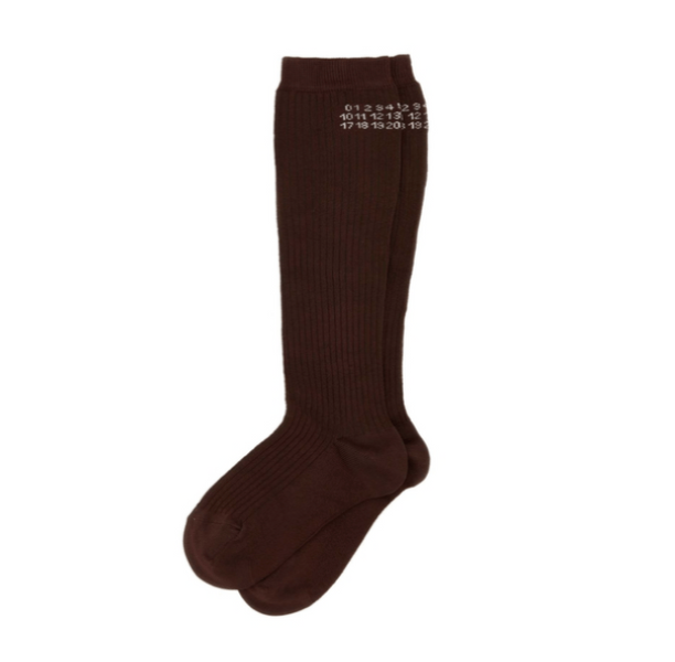 MM6 Maison Margiela Brown Socks  
