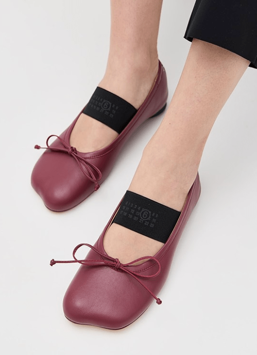 MM6 Maison Margiela Red Flats