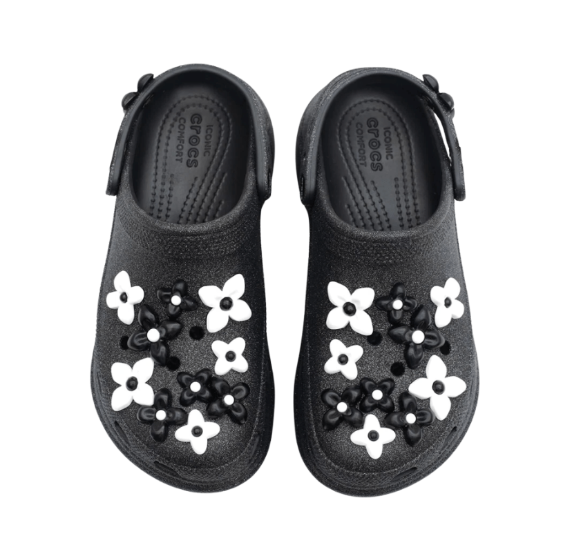 (W) Crocs x SMFK Classic Bae Clog Black Glitter