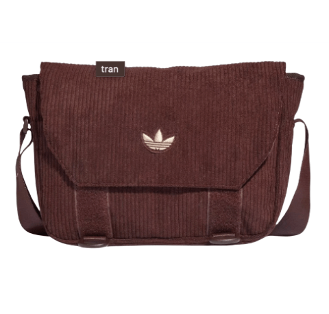 Adidas NEXT+ Corduroy Messenger Bag Shadow Brown