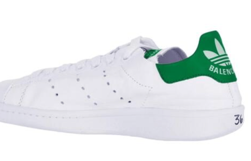 (W) Balenciaga x Adidas Stan Smith Core White Green