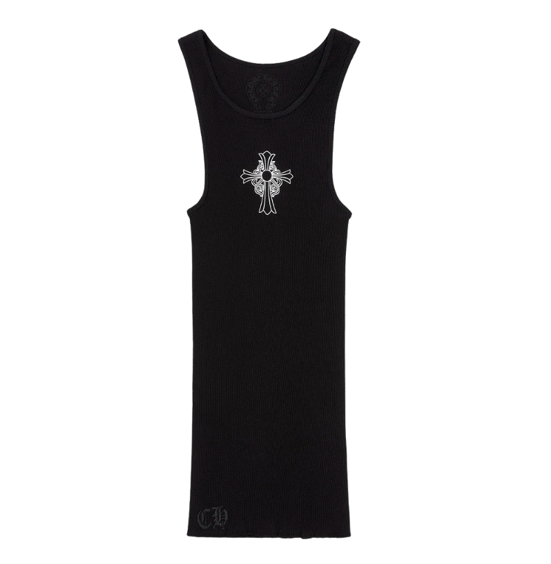 Chrome Hearts Hairy Cross Rib Tank Black