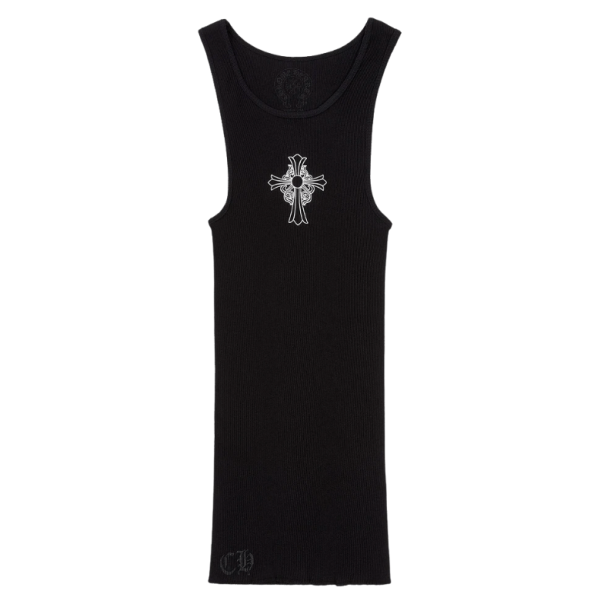 Chrome Hearts Hairy Cross Rib Tank Black