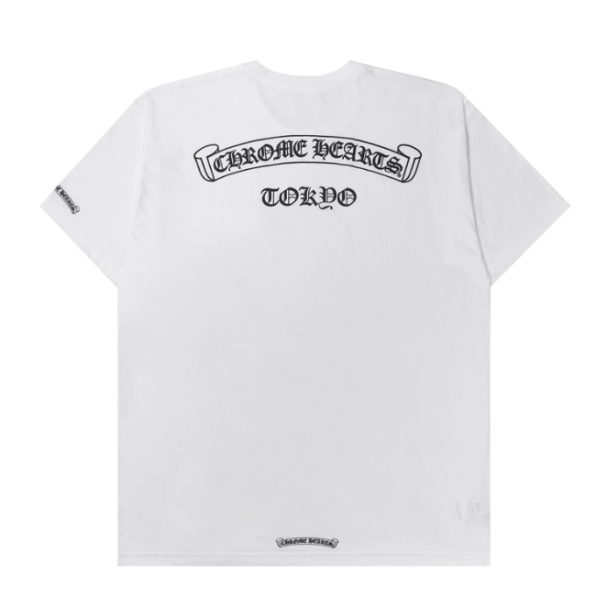 Chrome Hearts Scroll Logo T-Shirt White - Tokyo Exclusive