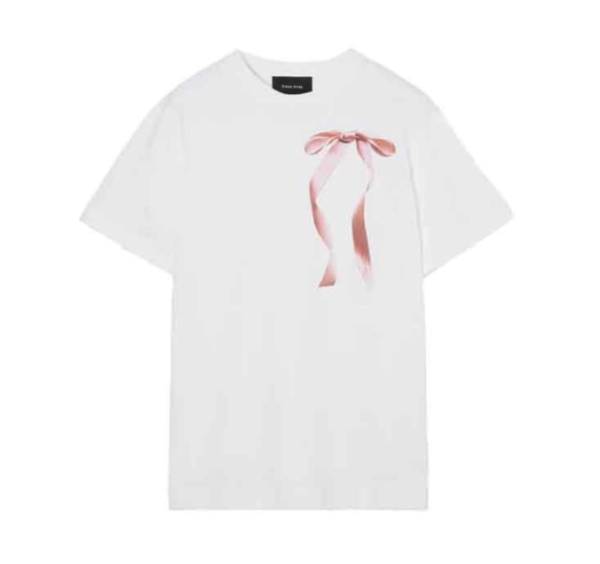 Simone Rocha Ribbon Bow Tail Print T-Shirt