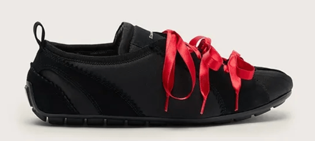Simone Rocha Ballerina Lace-up Grip Trainers