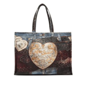 Acne Studios Trompe-l'œil Denim Print Tote Bag