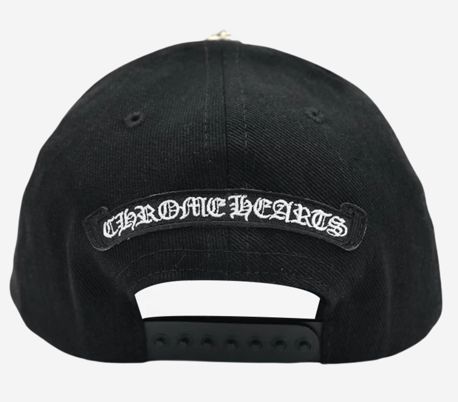Chrome Hearts Horseshoe Denim Baseball Hat Black