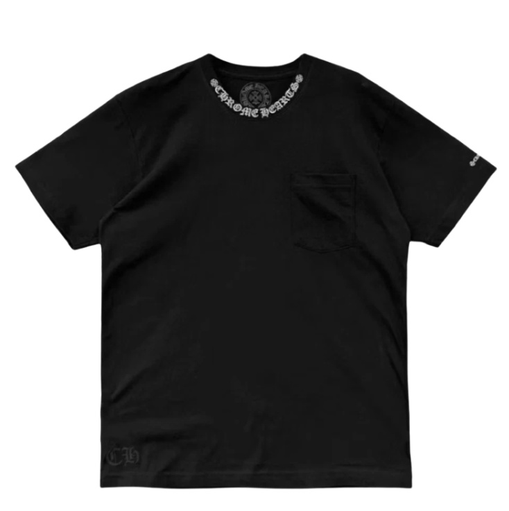 Chrome Hearts Short Sleeve Pocket Crew Black