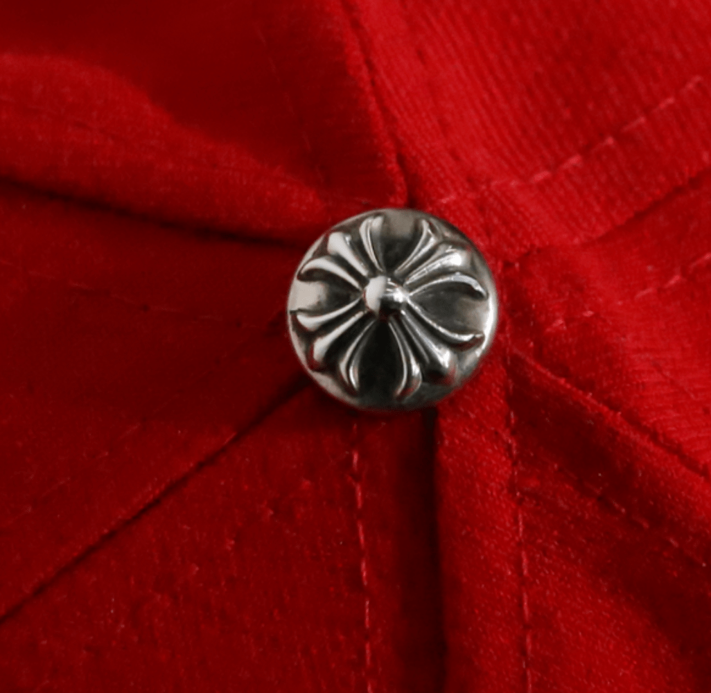 Chrome Hearts Heart Logo Baseball Cap Red