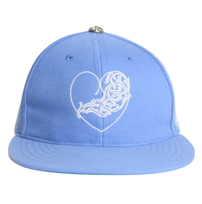 Chrome Hearts Heart Logo Baseball Cap Blue