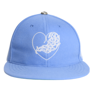 Chrome Hearts Heart Logo Baseball Cap Blue