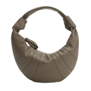 Lemaire Mini Fortune Croissant Bag Soft Grained Leather Dark Khaki