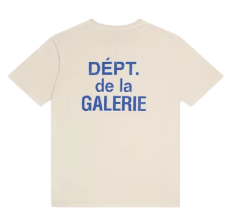 Gallery Dept. French T-Shirt Cream Blue
