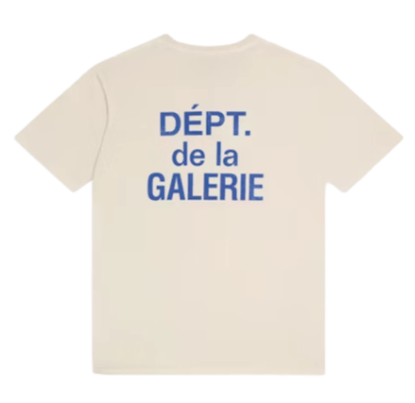 Gallery Dept. French T-Shirt Cream Blue