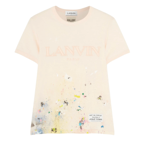 (W) Gallery Dept. x Lanvin Embroidered Painted Pattern T-Shirt Ivory