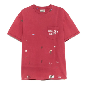 Gallery Dept. Paint-splattered Logo Cotton T-shirt