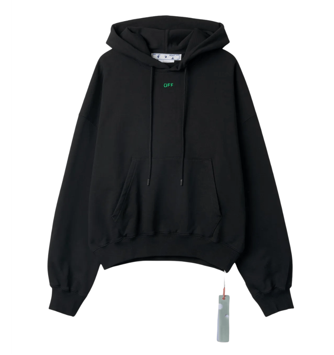 Alien Mush Boxy Hoodie - Black