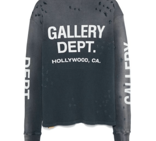 Logo Detail Waffle-Effect Knit