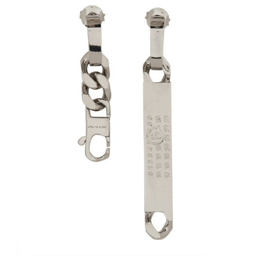 MM6 Maison Margiela Silver Earrings