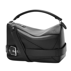 Large Puzzle Biker bag in shiny calfskin