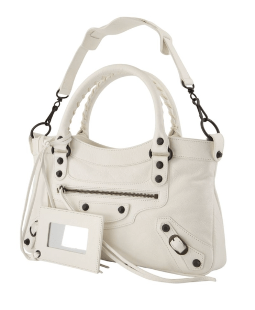 BALENCIAGA Le Cité First White Tote Bag