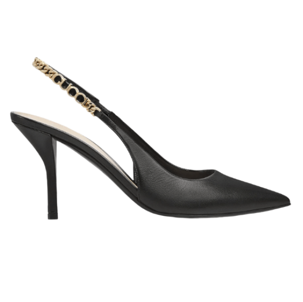 (W) Gucci Signoria Slingback Pumps Black