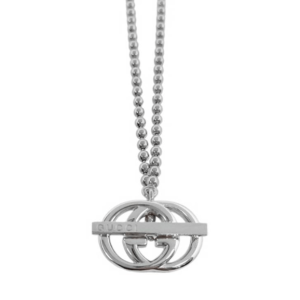 Gucci Interlocking Double G Necklace 925 Sterling Silver