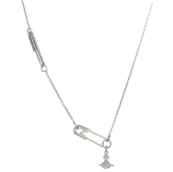 Vivienne Westwood Safety Pin Pendant Necklace - silver 925
