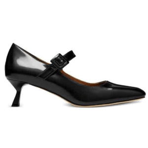 SHUSHU/TONG Square Toe Mid Black Heels