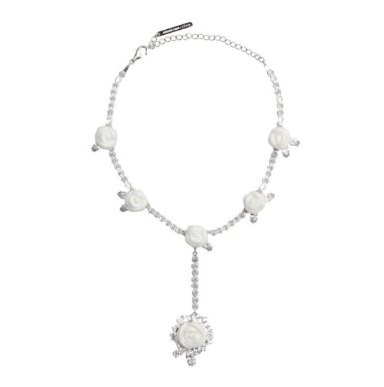 SHUSHU/TONG YVMIN Ceramic Rose Necklace