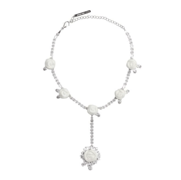 SHUSHU/TONG YVMIN Ceramic Rose Necklace