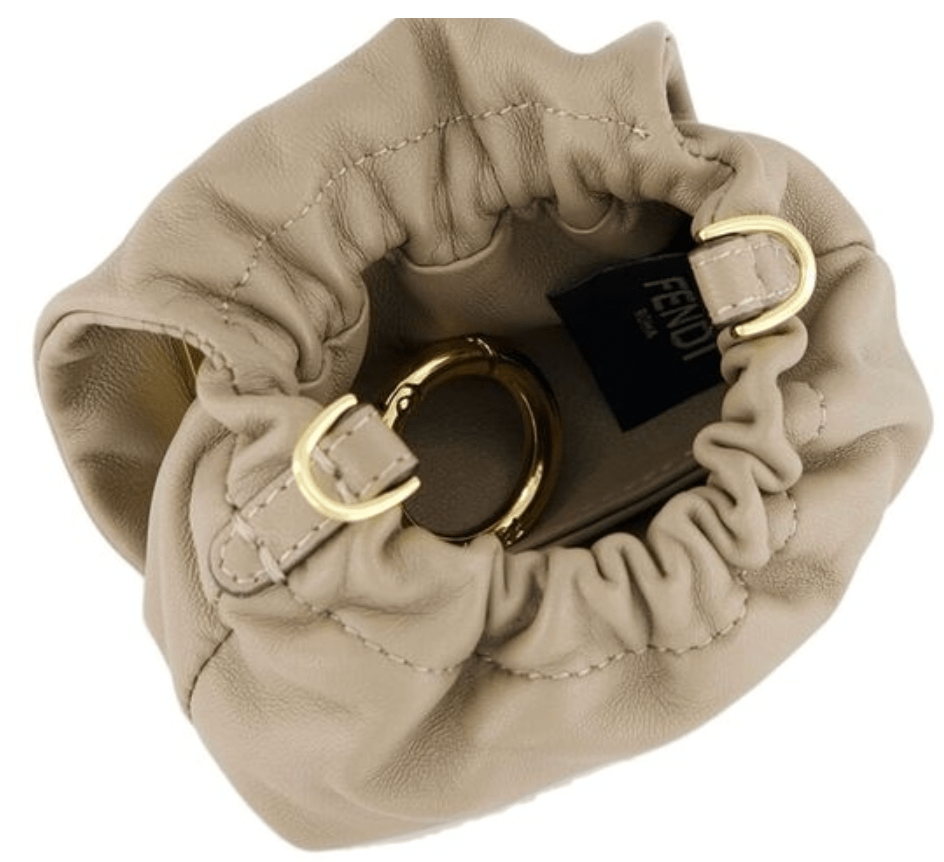 FENDI Mamma Baguette Nano Beige Micro Bag