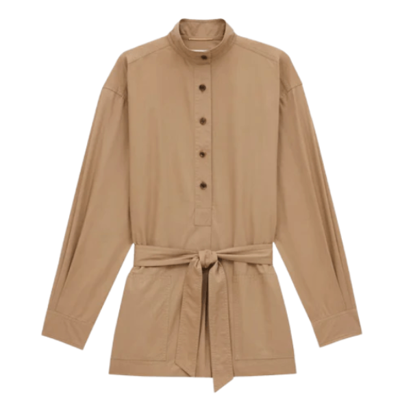 Tunic in cotton serge