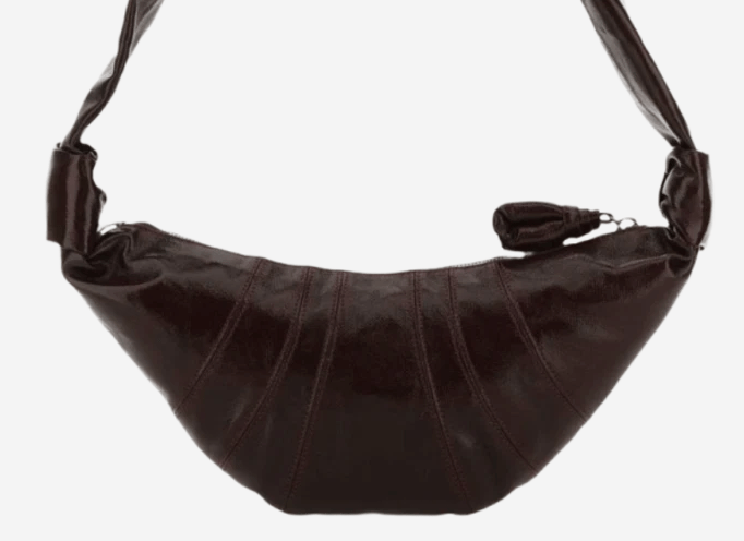 Lemaire Small Croissant Bag Chocolate Fondant