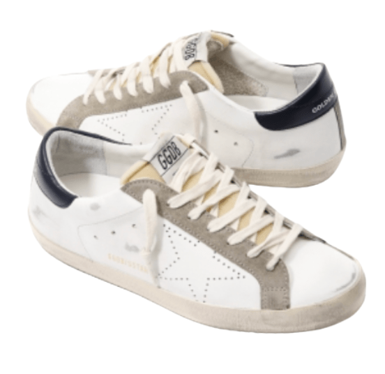 Golden Goose Distressed leather low top sneakers 