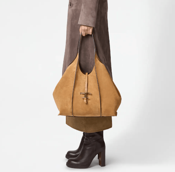 TOD'S Timeless Suede Shopper Bag Medium 