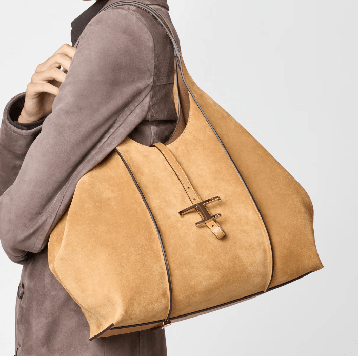 TOD'S Timeless Suede Shopper Bag Medium 