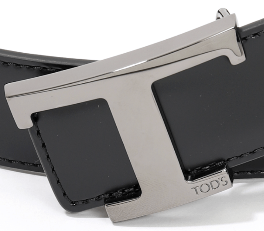 TOD'S Leather T Timeless Reversible Belt 