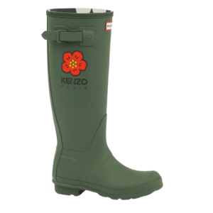 (W) Hunter x Kenzo Wellington Boots Dark Khaki