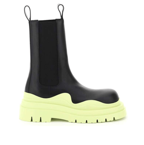 Bottega Veneta Tire Chelsea Boot Black
