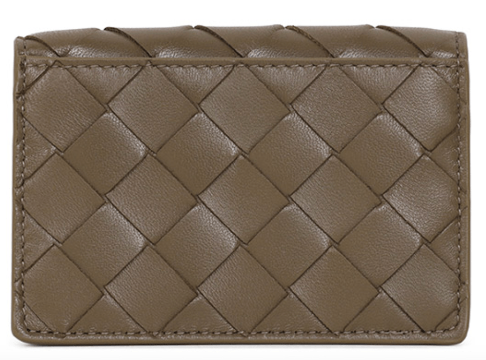 Bottega Veneta Intrecciato Business Card Case Pinecone