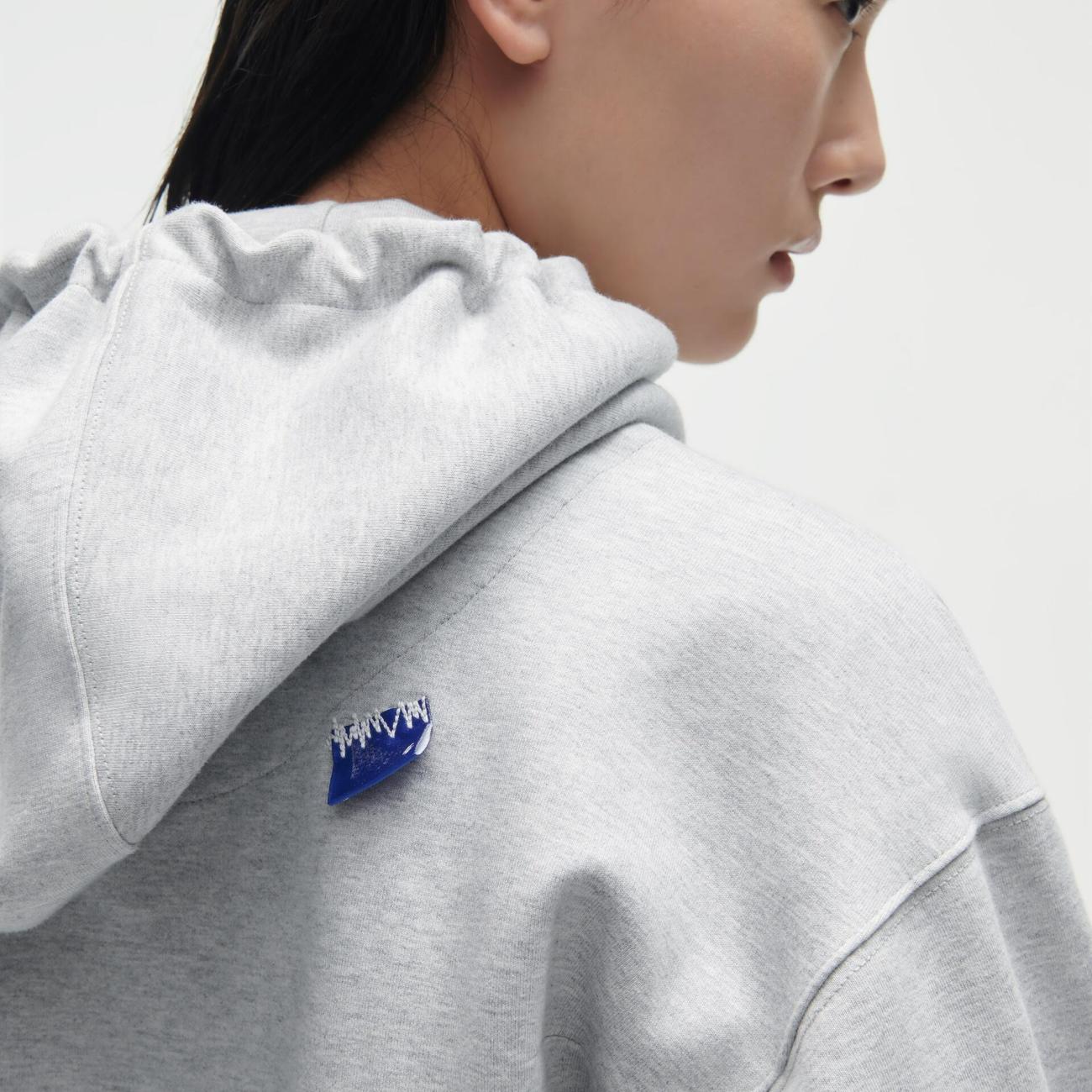 Ader Error x Zara Embroidery Hooded Sweatshirt Grey